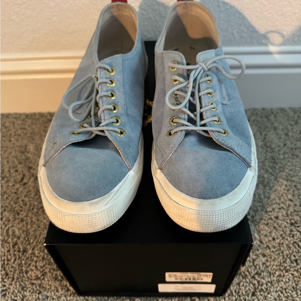 Del Toro Light Blue Suede Sneakers